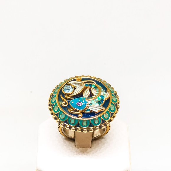 925 and Bronze Koi Fish Ring